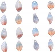 96pcs 8styles handmade lampwork pendants charms petal leaf shaped diy jewelry making supplies - danlingjewelry logo
