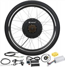 img 4 attached to Voilamart 26" Rear Wheel Electric Bike Conversion Kit, 48V 1500W E-Bike Powerful Hub Motor Kit With Intelligent Controller And PAS System, Restricted To 750W For Road Bike