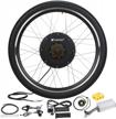 voilamart 26" rear wheel electric bike conversion kit, 48v 1500w e-bike powerful hub motor kit with intelligent controller and pas system, restricted to 750w for road bike logo