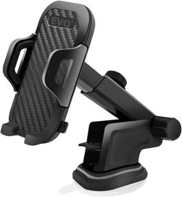 img 4 attached to 📲 Universal 3-in-1 Car Phone Mount: Dashboard, Air Vent, Windshield | Adjustable Telescopic Arm | 360° Rotating Reusable Suction Cup | Fits All Smart Phones