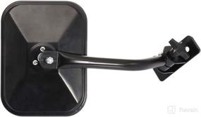 img 3 attached to 🚙 OCPTY Black Exterior Mirrors for Jeep Wrangler - Non-Heated Side Mirrors 1997-2017