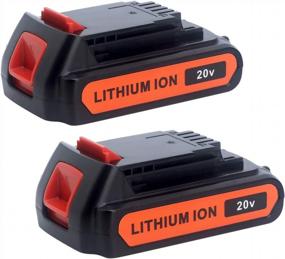 img 4 attached to Biswaye 2-Pack 4.0Ah 20V Lithium Battery LBXR20 Совместимость с Black And Decker 20V MAX Battery LBXR2520 LBXR2020 LB2X3020 LBX20 LB2X4020 LBX4020 And LST522 LHT2220 LST300 20V Max Tools