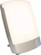 лампа для терапии яркого света carex health brands sunlite, серебристая логотип