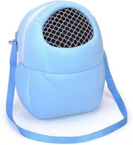 img 3 attached to 🐾 Ximimark Pet Carrier Bag - Soft-Sided, Portable & Breathable Outgoing Bag for Small Pets - Large-Blue