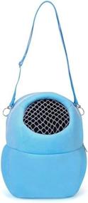 img 2 attached to 🐾 Ximimark Pet Carrier Bag - Soft-Sided, Portable & Breathable Outgoing Bag for Small Pets - Large-Blue