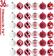 deck the halls with 36ct shatterproof christmas ball ornaments in 6 classic styles by ourwarm logo