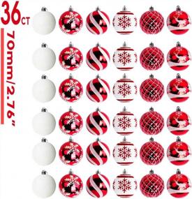 img 4 attached to Deck The Halls With 36Ct Shatterproof Christmas Ball Ornaments In 6 Classic Styles By OurWarm