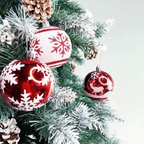 img 1 attached to Deck The Halls With 36Ct Shatterproof Christmas Ball Ornaments In 6 Classic Styles By OurWarm