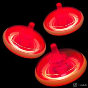 img 2 attached to 🔮 PROLOSO 100 Pcs Light Up Spinning Tops: LED Flashing Spinners with Gyroscope for Mesmerizing Fun!