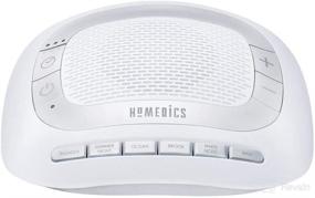 img 4 attached to 🔊 HoMedics White Noise Sound Machine: Portable Sleep Therapy with 6 Relaxing Nature Sounds, Ideal for Home, Office, Baby & Travel