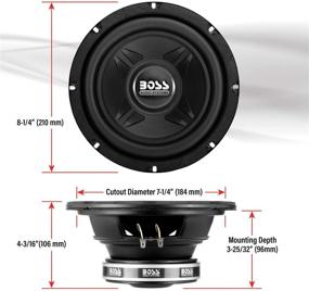 img 1 attached to BOSS Audio Systems CXX8: Powerful 8 Inch Car Subwoofer - 600 Watts, Easy Mounting [Available Individually]