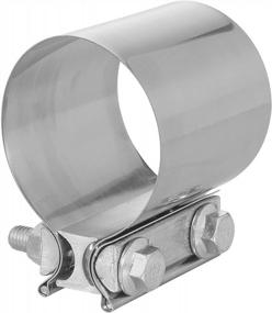 img 3 attached to TF-JB65 6 Inch Stainless Steel Butt Joint Exhaust Muffler Clamp Band By TOTALFLOW