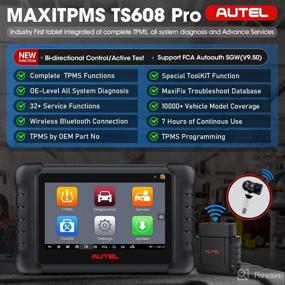 img 2 attached to Autel Scaner MaxiTPMS TS608 Pro with 8PCS 315MHz + MHz MX-Sensors - Valued $240, 2022 Bidirectional Scan Tool, Full TPMS Tool, Active Test, 32+Service, All System Diagnosis - Upgraded MK808TS/ MP808TS