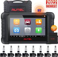 autel scaner maxitpms ts608 pro with 8pcs 315mhz + mhz mx-sensors - valued $240, 2022 bidirectional scan tool, full tpms tool, active test, 32+service, all system diagnosis - upgraded mk808ts/ mp808ts logo