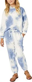 img 4 attached to Apbondy Clothing Loungwear Sweatshirt Tracksuit Girls' Clothing : Active