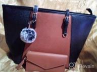 img 1 attached to Women'S Tote Shoulder Crossbody Bags & Matching Wallet Set review by Luis Mercado