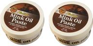 🧴 fiebing's mink oil paste - 6 oz. | softening, preserving, and waterproofing smooth leather and vinyl (pack of 2) logo