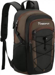 img 4 attached to Leakproof Insulated Cooler Backpack By Piscifun - Lightweight Soft Cooler Bag For Men And Women Ideal For Picnics, Fishing, Hiking, Camping, Parks, And Day Trips - Keep Your Lunches Cool And Fresh!