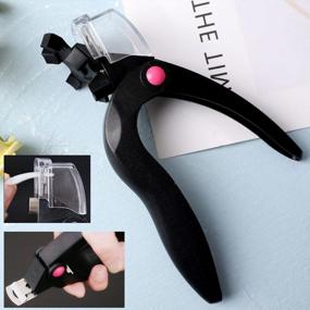 img 3 attached to 3-In-1 Adjustable Acrylic Nail Clipper For Manicure Home DIY Use - Cuticle Pusher Peeler & Nail Tip Cutter Included (Black)