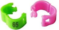 freen-p 2.7mm/3mm/4mm/4.5mm/5mm numbered 1-100 plastic bird leg bands - clip snap rings for parrots, finches, canaries (100pcs) logo