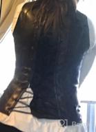 img 1 attached to TOPMELON Leather Corset Underbust Steampunk Corset Top Women Fashion Steel Boned Goth Renaissance Corset Waist Cincher review by Diztymewntu Sacra