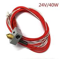 hictop assembled extruder hot end for reprap 3d printer - 1.75mm filament, 0.4mm nozzle, 12v 40w heater & ntc thermistor hotend logo