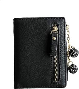 img 4 attached to Stylish Bifold Leather Wallet for Women - Compact Handbags & Wallets at Wallets
