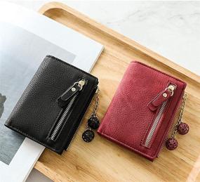 img 1 attached to Stylish Bifold Leather Wallet for Women - Compact Handbags & Wallets at Wallets