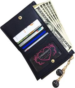 img 2 attached to Stylish Bifold Leather Wallet for Women - Compact Handbags & Wallets at Wallets