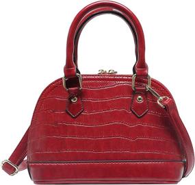 img 4 attached to Sun Kea Leather Shoulder Handbag: 👜 Stylish Women's Handbags & Wallets in Satchel Design