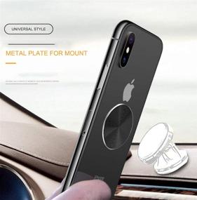 img 1 attached to 📱 D.Sking 2-Pack CD Metal Plates for Car Mount - Enhanced Phone Holder Adhesion & Stylish Design (Black)