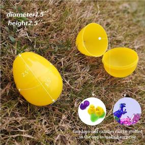 img 4 attached to Colorful Easter Egg Hunt Kits - 24 Piece Plastic Gift Box Decoration Set - Brighten Up Your Home And Theme Party Favors (1.5 Inch)