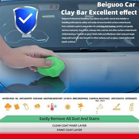 img 1 attached to Beiguoo Car Clay Bars Detailing Kit 4-Pack 400g – Ultimate Auto Detailing Magic Clay Bar Cleaner for Effective Car Vehicle Cleaning