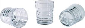 img 2 attached to Prepara Clarity Ribbed Tritan Tumbler 4 Pack, 14 Ounce, Clear