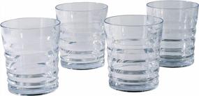 img 4 attached to Prepara Clarity Ribbed Tritan Tumbler 4 Pack, 14 Ounce, Clear