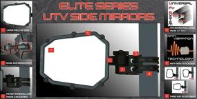 img 2 attached to Enhanced UTVMIR-ES1 Elite UTV Deluxe Single Side Mirror with Dual Axis Breakaway by ATV Tek