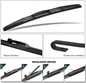 img 1 attached to MIKKUPPA 26" + 26" Windshield Wiper Blades Compatible With Toyota Highlander 2013-2015 (Set Of 2)