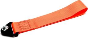 img 3 attached to 🏎️ iJDMTOY Sports Orange Yellow Racing Style Tow Strap - Universal Fit for Front or Rear Bumper