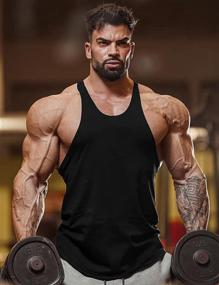 img 3 attached to Babioboa Stringer Bodybuilding Training Athletic Men's Clothing and Active