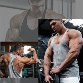img 1 attached to Babioboa Stringer Bodybuilding Training Athletic Men's Clothing and Active