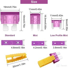 img 2 attached to 🚗 weideer 300pcs Car Fuses Assortment Kit - Blade-Type Automotive Fuses - Standard & Mini & Low Profile Mini (3A 5A 7.5A 10A 15A 20A 25A 30A 35A 40A) with Fuse Puller and Circuit Tester: Complete Fuse Kit for All Car Models