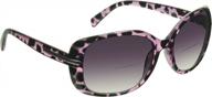bifocal reading sunglasses for women: oversized cheetah or leopard tinted frames by prosport logo