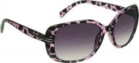 img 4 attached to Бифокальные солнцезащитные очки для чтения для женщин: большие тонированные оправы цвета гепарда или леопарда от ProSPORT