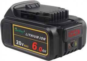 img 4 attached to High-Capacity Lithium-Ion Replacement Battery With LED Indicator For DEWALT DCB200 DCB204 DCD/DCF/DCG Series Tools - Compatible With Waitley Upgraded DCB206 20V MAX 6.0Ah