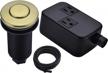 bestill sinktop garbage disposal air switch kit with dual outlet, brushed gold (long button with brass cover) 1 logo