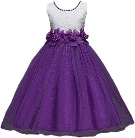 img 3 attached to Horcute Pageant Floral Special Occasion Girls' Dresses: Chic Clothing for Unforgettable Celebrations