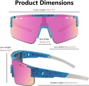 img 1 attached to UV400 Polarized Sport Sunglasses For Men And Women - Ideal For Cycling, Baseball, Biking, And Fishing - Xiyalai Sports Glasses