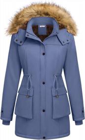 img 4 attached to Winter Style Icon: Beyove Women'S Parka Jacket With Removable Hood & Faux Fur Lining - Stay Warm & Chic