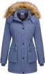 winter style icon: beyove women's parka jacket with removable hood & faux fur lining - stay warm & chic logo