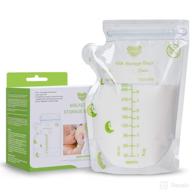 🍼 breast milk storage bags - 110 count, 8oz (250ml) milk freezer bags for breastfeeding mothers - leak-proof double zipper seal logo